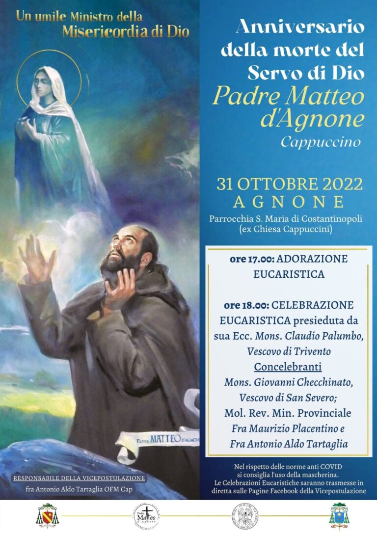 Anniversario della morte del Servo di Dio Padre Matteo d’Agnone