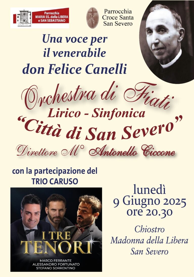 Una voce per il Venerabile don Felice Canelli. 09 giugno 2025, ore 20:30.