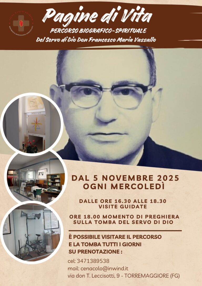 PAGINE DI VITA. Percorso Biografico-Spirituale del Servo di Dio don Francesco Maria Vassallo